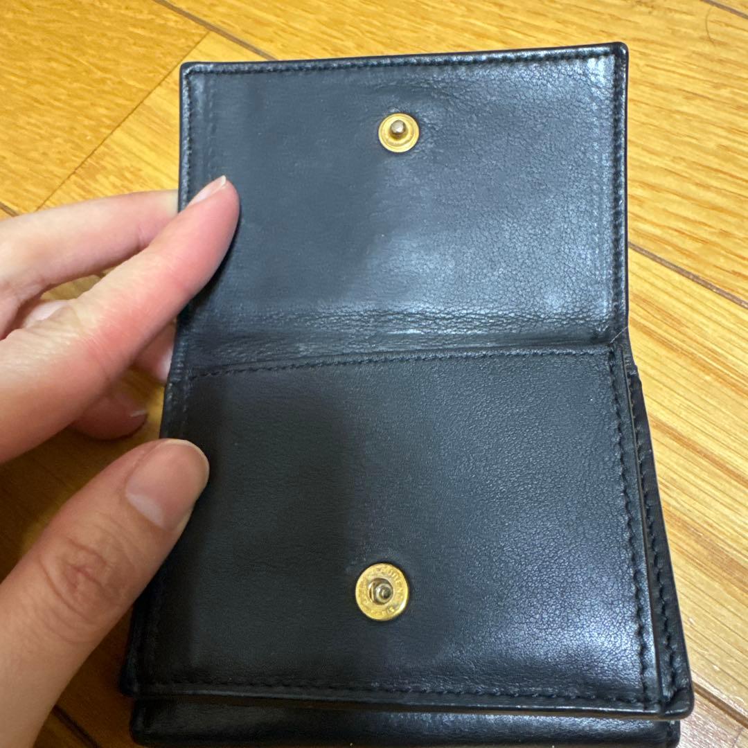 SAINT LAURENT サンローラン ミニ財布 2つ折り ブラック