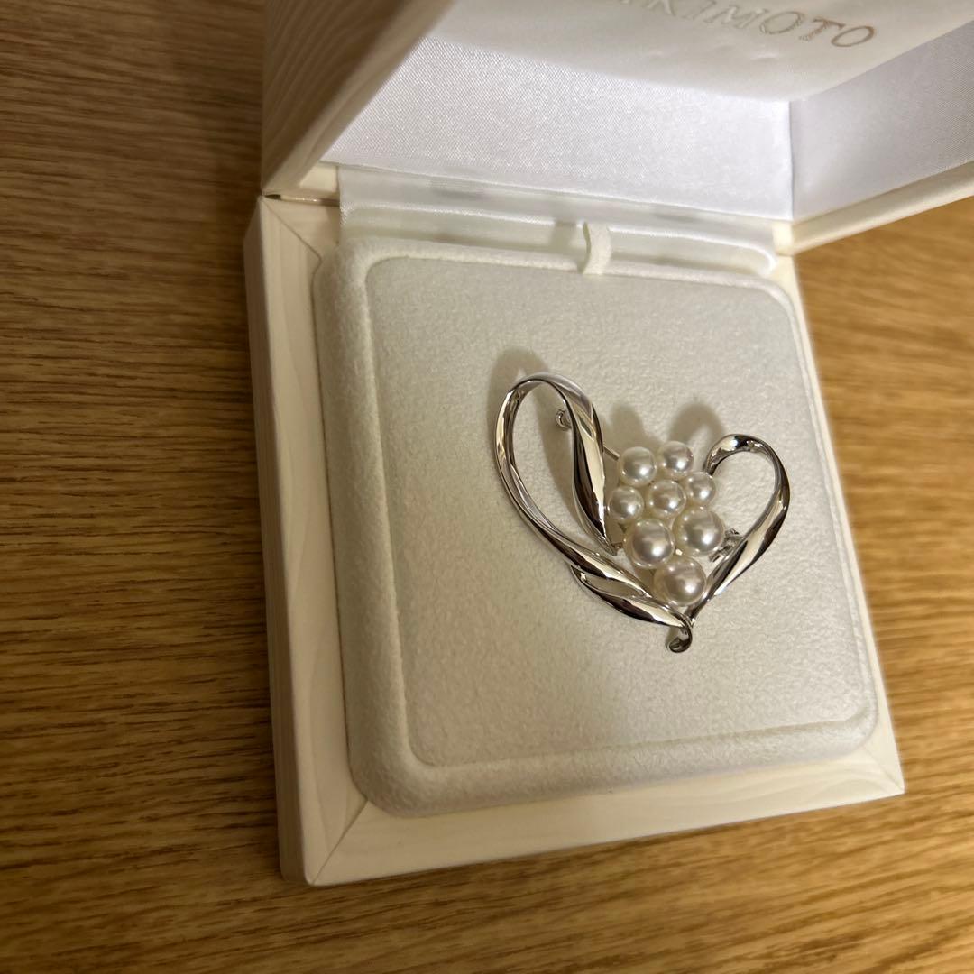 MIKIMOTO ミキモト　真珠　パール　ブローチ シルバー 8珠