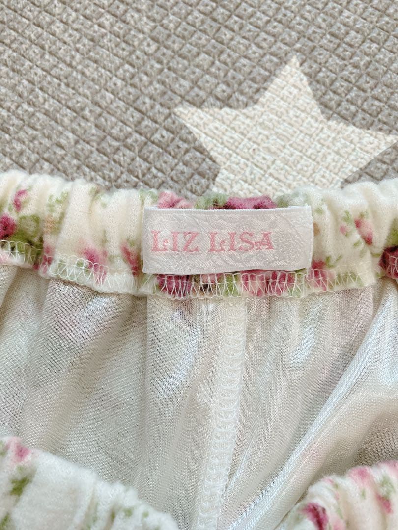 希少 リズリサ 平成 LIZ LISA 花柄スカパン ホワイト/ピンク　00 s