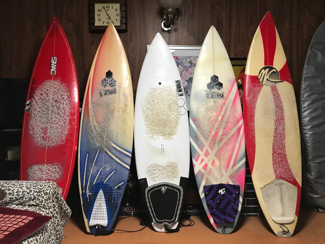 サーフボード5点、フルスーツ他