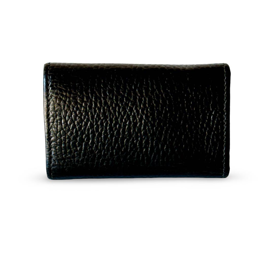 【極美品】GUCCI グッチ GGマーモント 6連キーケース ブラック レザー
