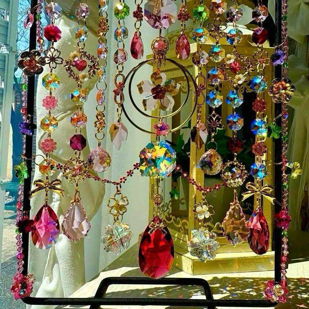 桜SAKURA桜SWAROVSKIオーナメント✩.*˚ 置き型サンキャッチャー