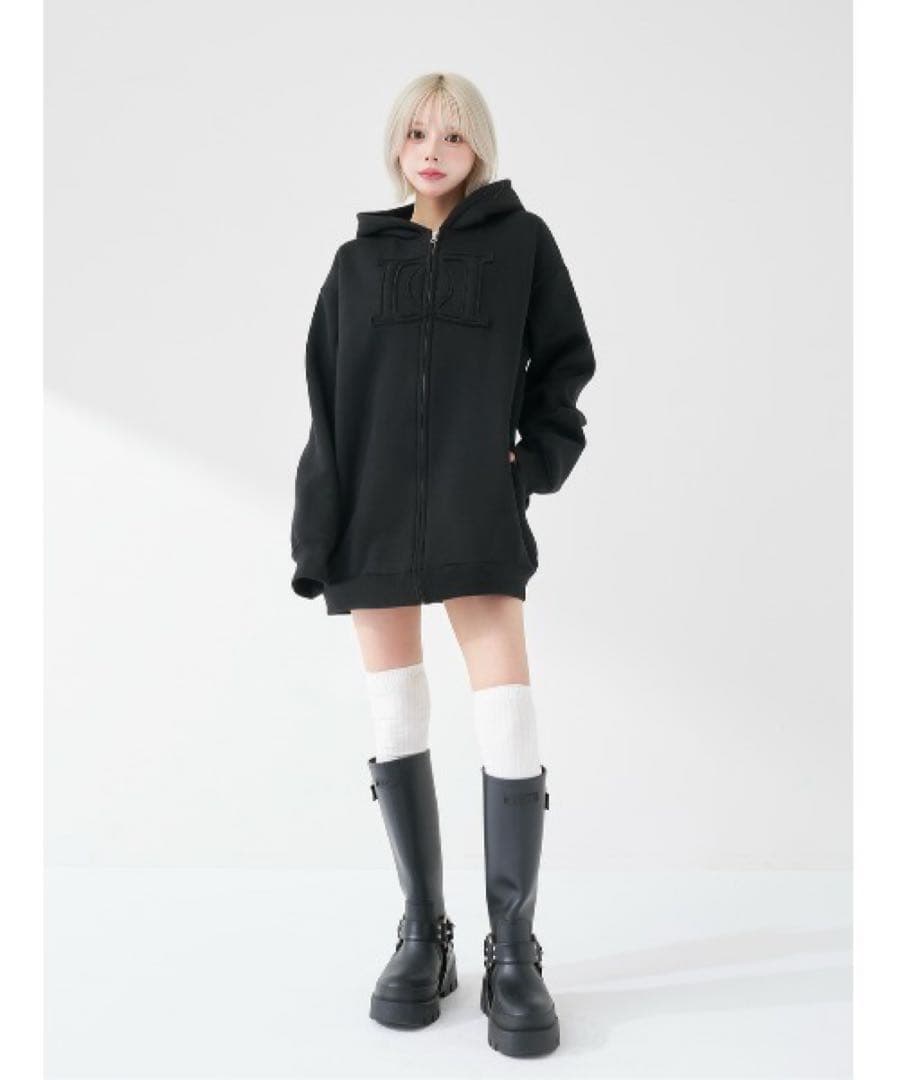 Darich アップリケDDロゴパーカー