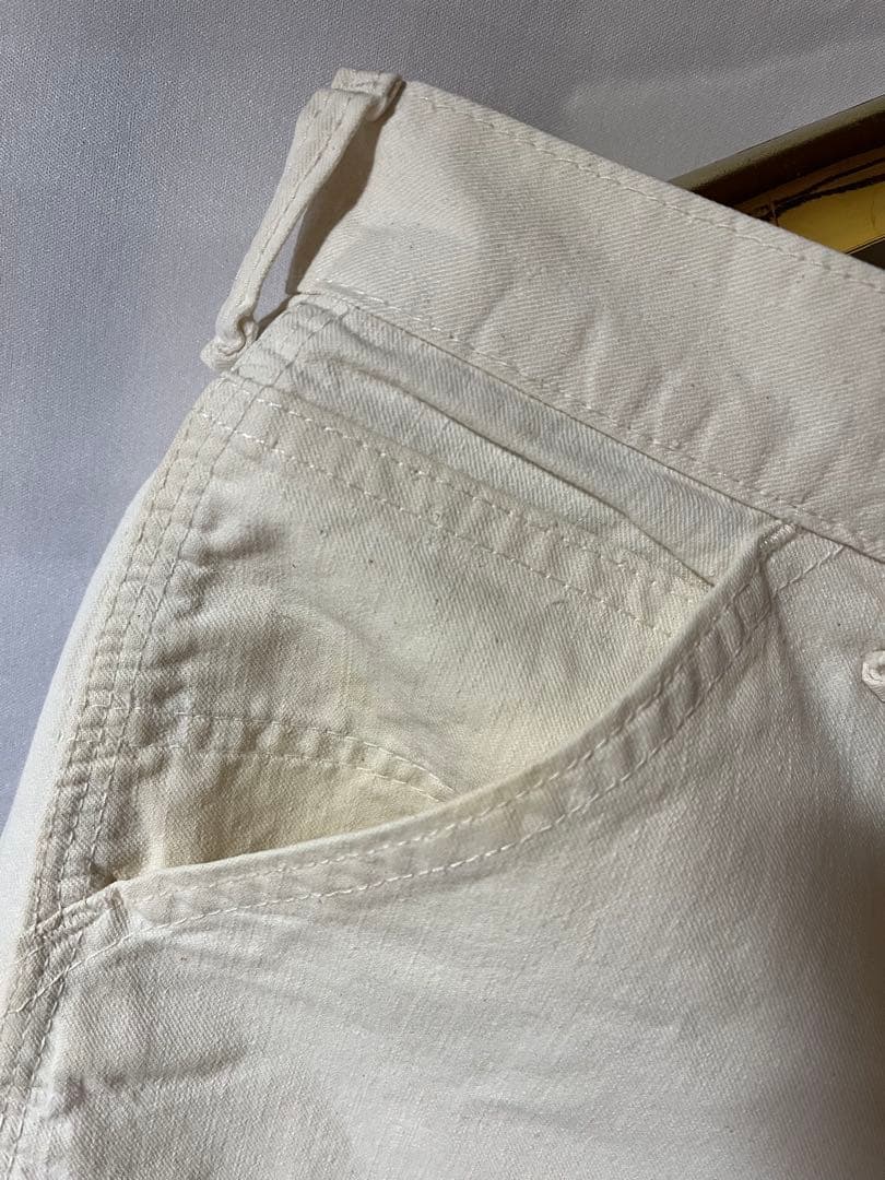70s USA製 Lee ホワイトカーゴパンツ