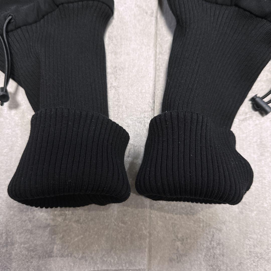 【美品】glamb グラム ロングリブ カーゴパンツ 黒 S 刺繍ロゴ サルエル