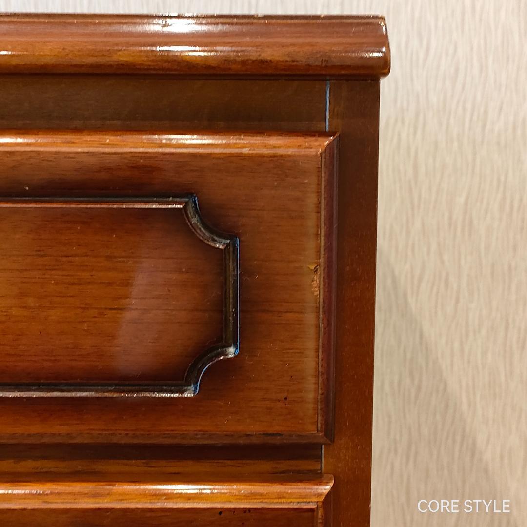 カリモクアンティーク　コロニアル 4杯 チェスト 　サイドボード　S3