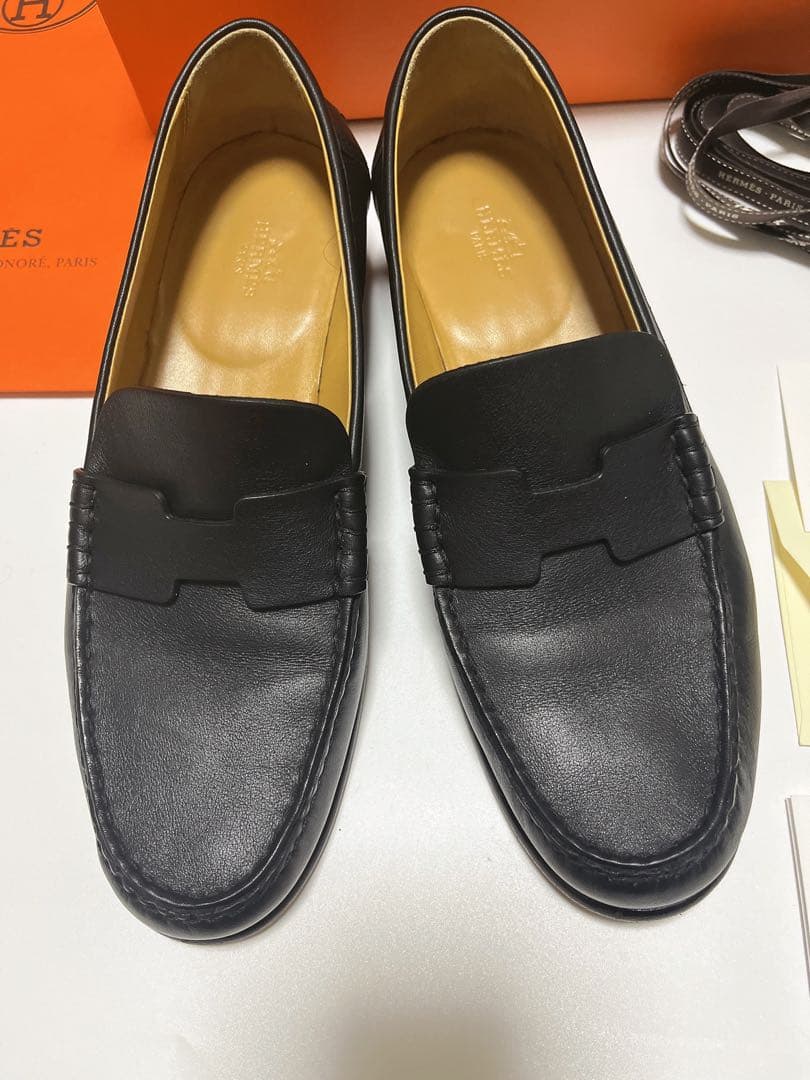 HERMES ケネディ　ローファー　ブラック　サイズ39