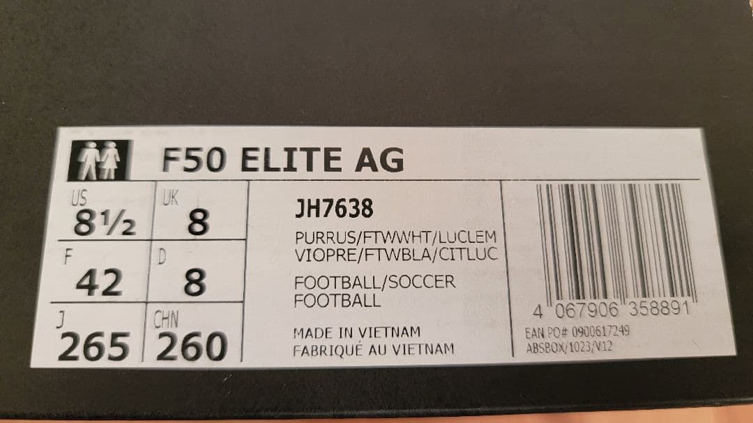 adidas F50 エリートAG 26.5cm