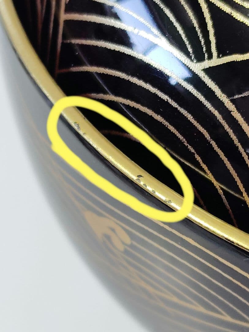 お正月　会津塗　坂本乙造　金彩蒔絵青海波　本漆仕上　蓋付お吸い物椀　雑煮椀　5客