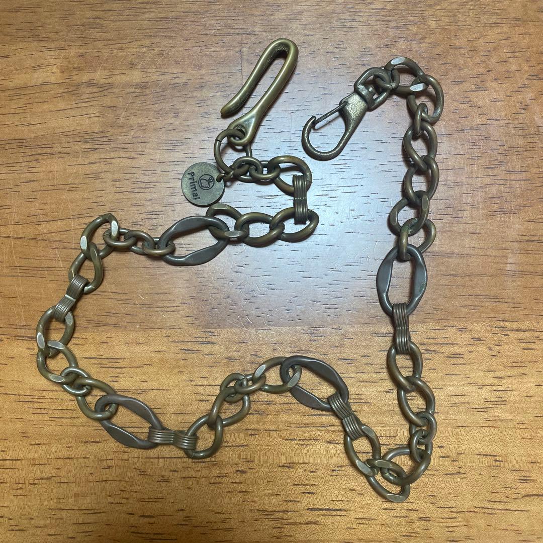 Primal ウォレットチェーン 真鍮 約65cm プライマル 水谷俊介