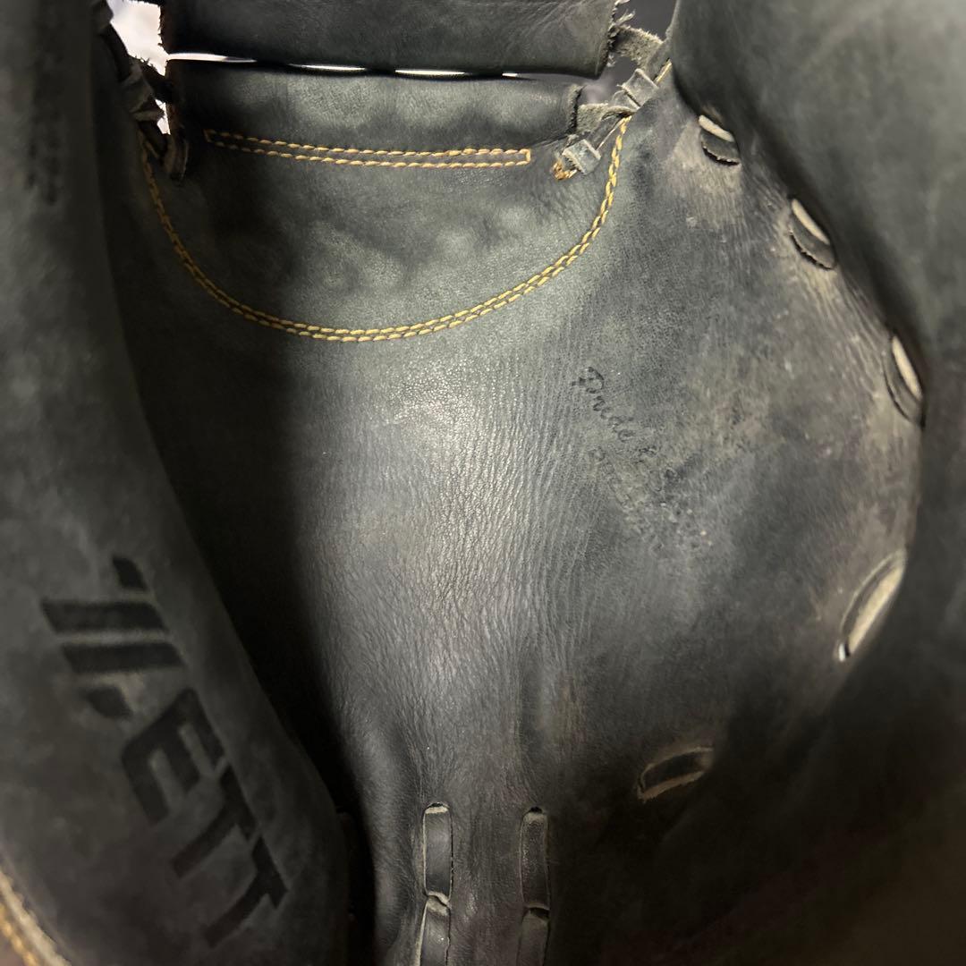 ZETT 黒 レザー プロステイタス 小林誠司モデルキャッチャーミット