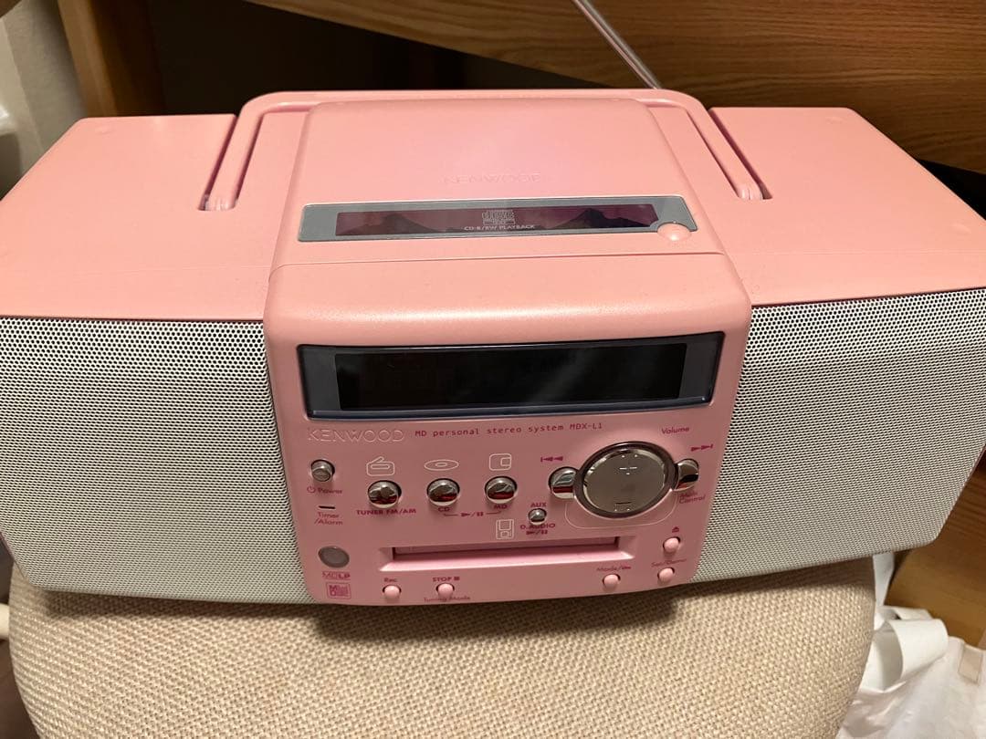 KENWOOD MDパーソナルステレオシステム　ピンク