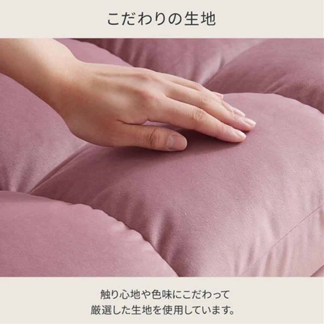 ふかふかカウチソファ　LIRAKU コーデュロイモカ　新品アウトレット