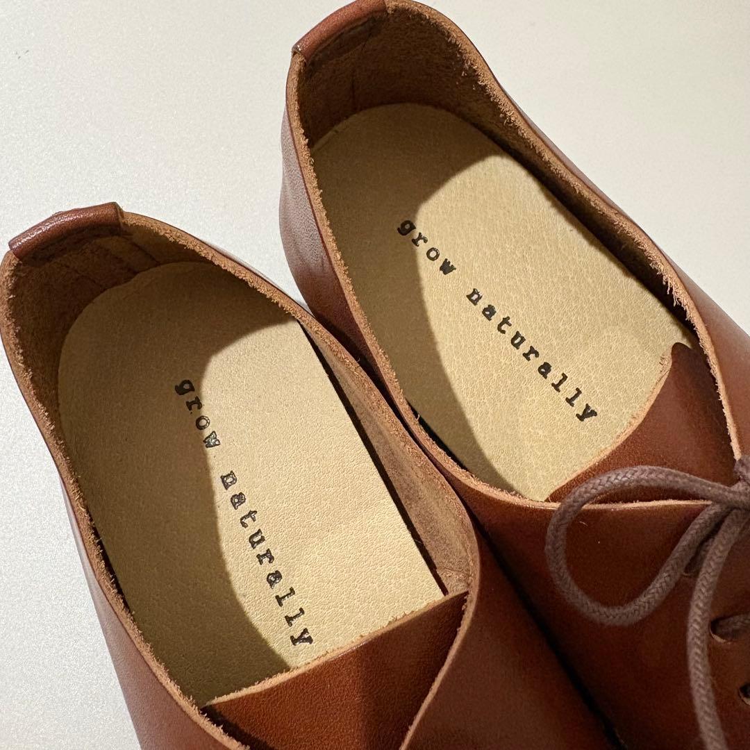 極美品✨ grow naturally　グロウナチュラリー　レザーシューズ