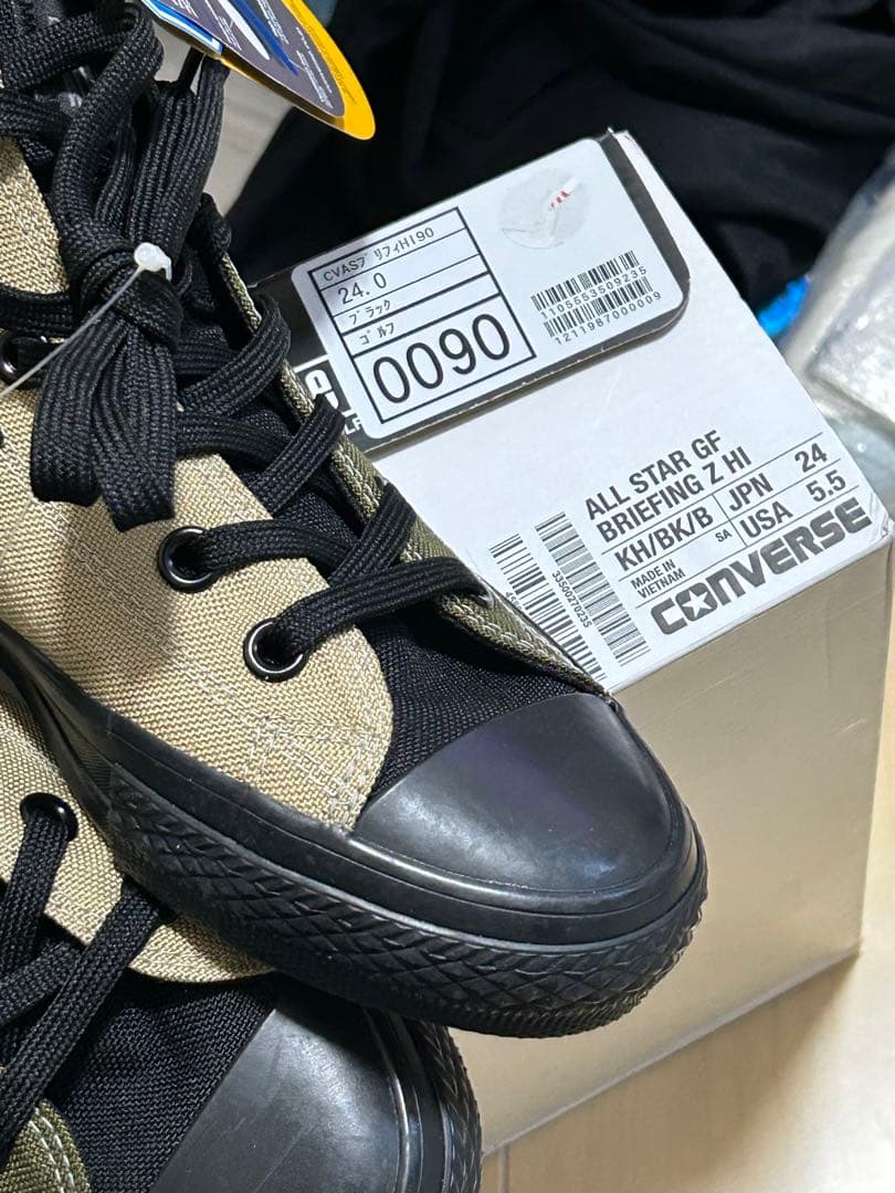 ブリーフィング コンバース ハイカット ゴルフ シューズ オールスター 24.0