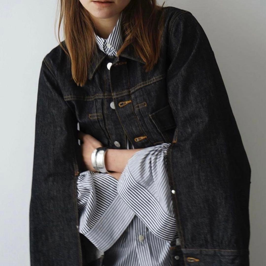 ジャケット・アウター CLANE BELL SLEEVE COMPACT JEAN JACKET