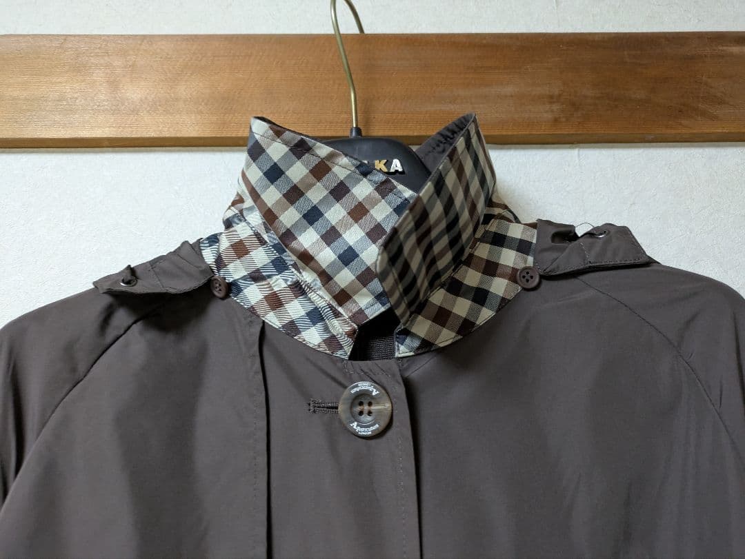 新品アクアスキュータム トレンチデザイン レインコート LLサイズ 大きいサイズ