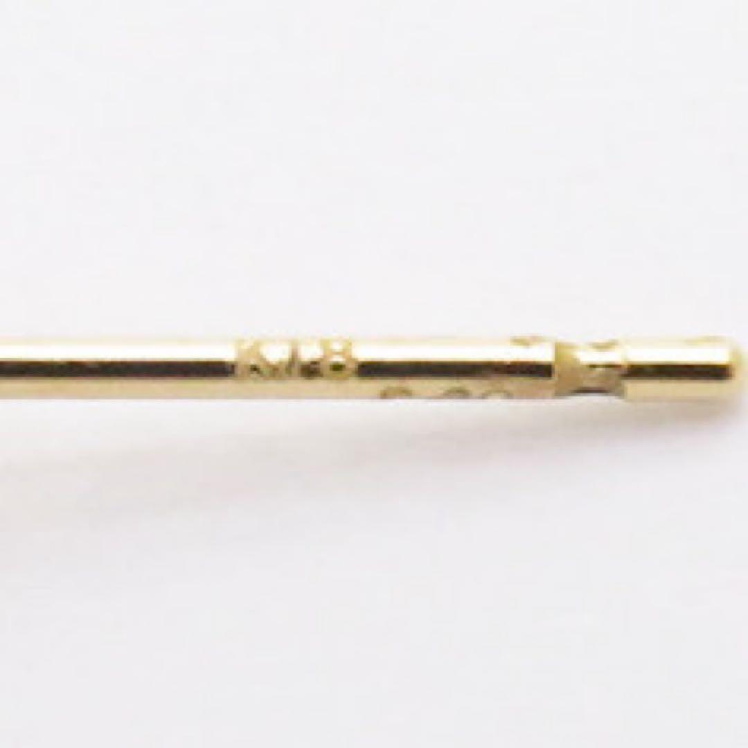 騎*音様 【本物保証】K18YG 天然ダイヤモンド 0.325ct 片耳ピアス