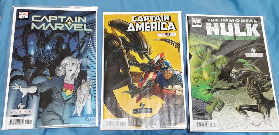 マーベル　エイリアン　コラボコミックセット