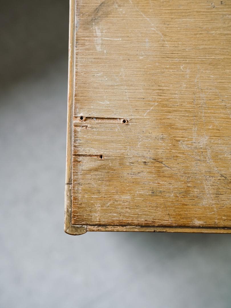 60-70's レトロポップ 古道具 木製 5段チェスト/収納 アンティーク