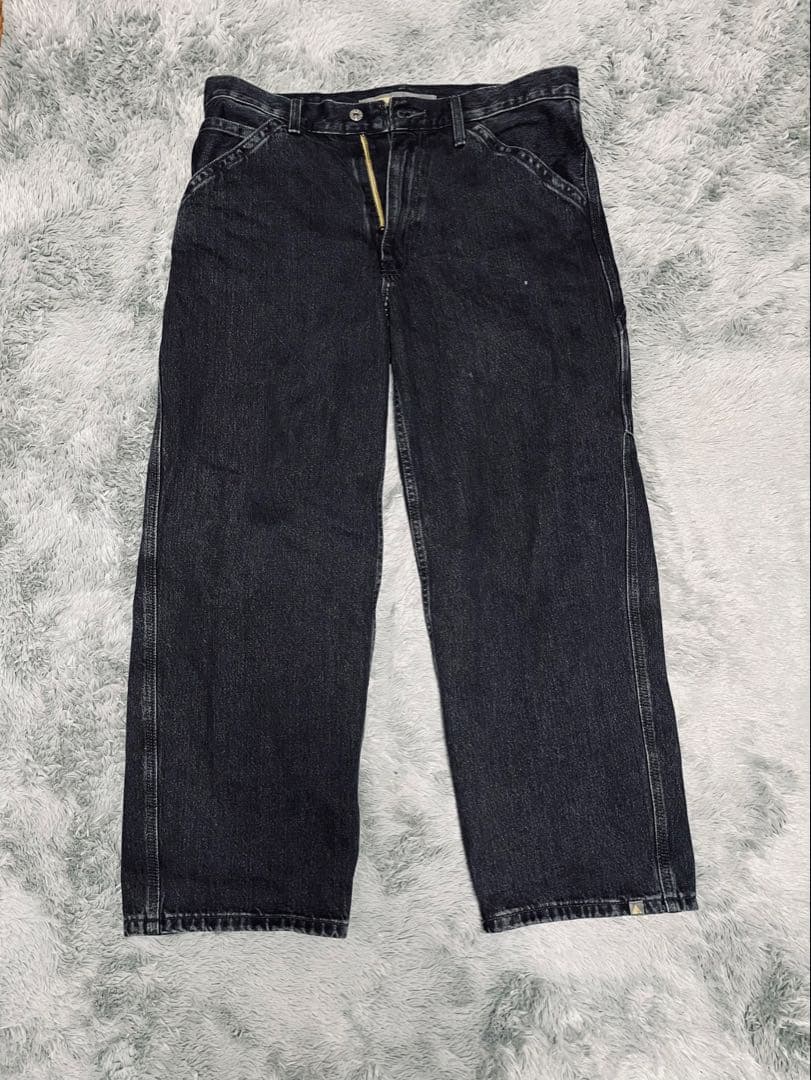 SHSE　LEVIS SILVER TAB バギー 34L30 ブラック
