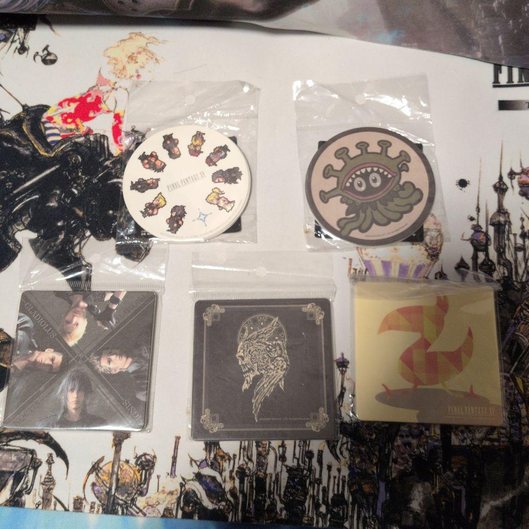 スクエニカフェ限定品 FFXV ペーパーコースターセット 4枚入り 5種セット