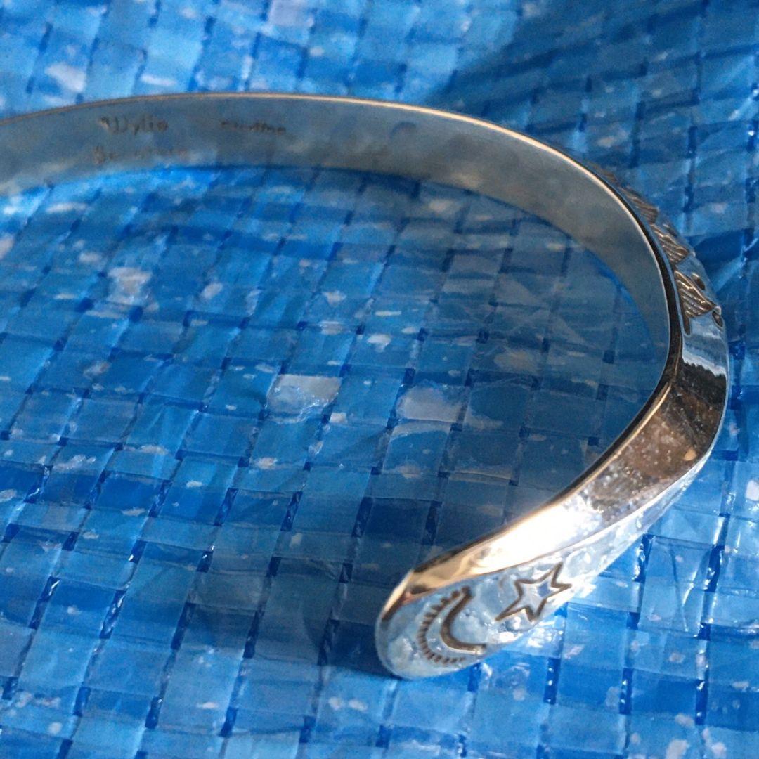 ワイリーセカテロ　シルバー　バングル　ナバホ