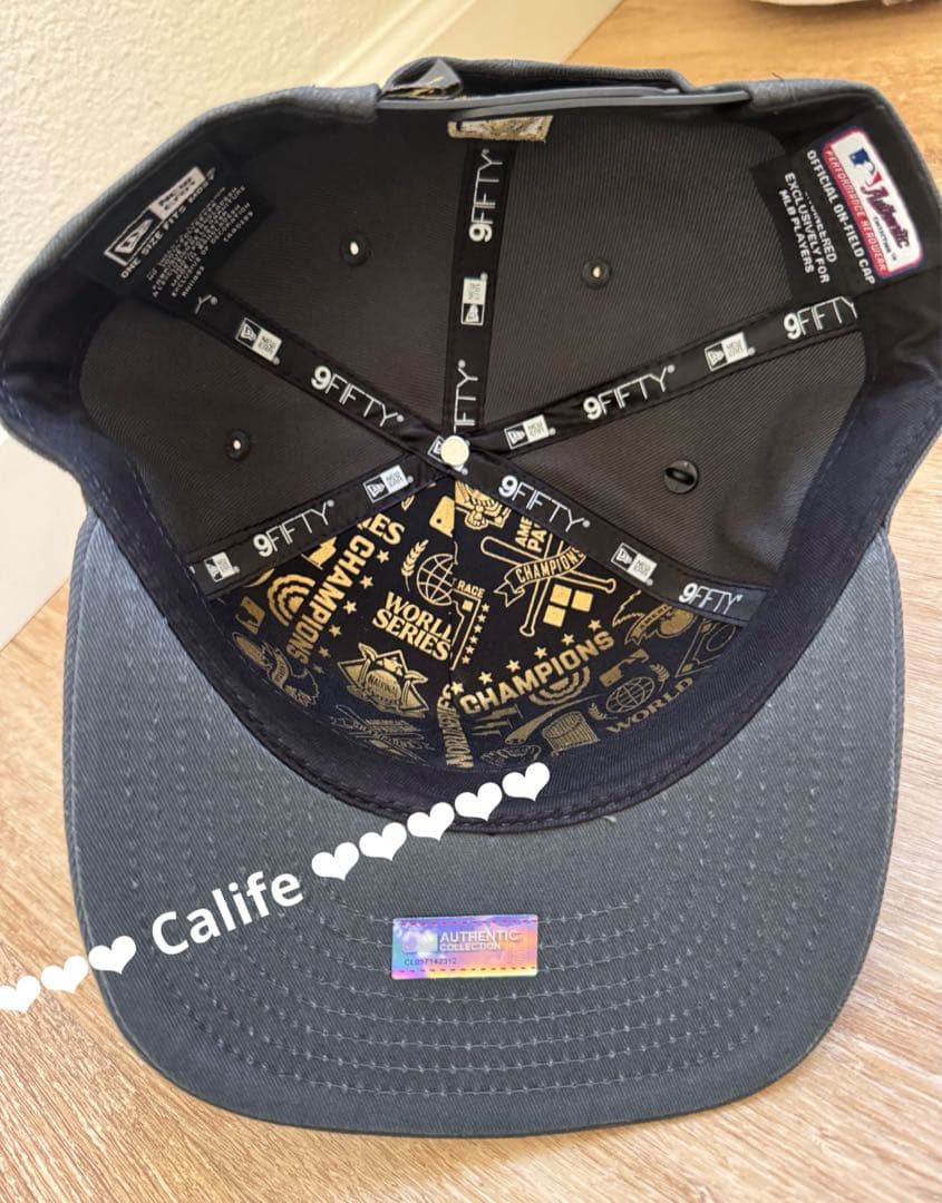 ドジャース　2025 ワールドチャンピオン　パレード　キャップ　選手着用　新品