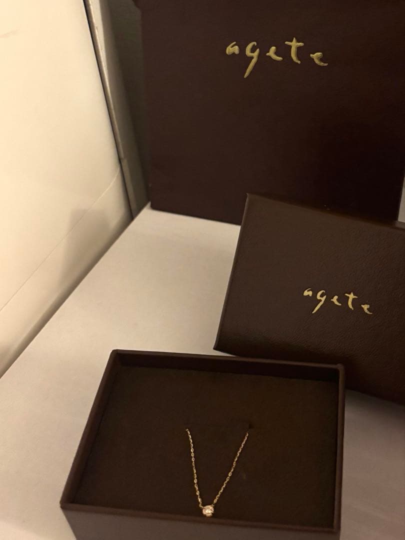 agete ゴールド ネックレス