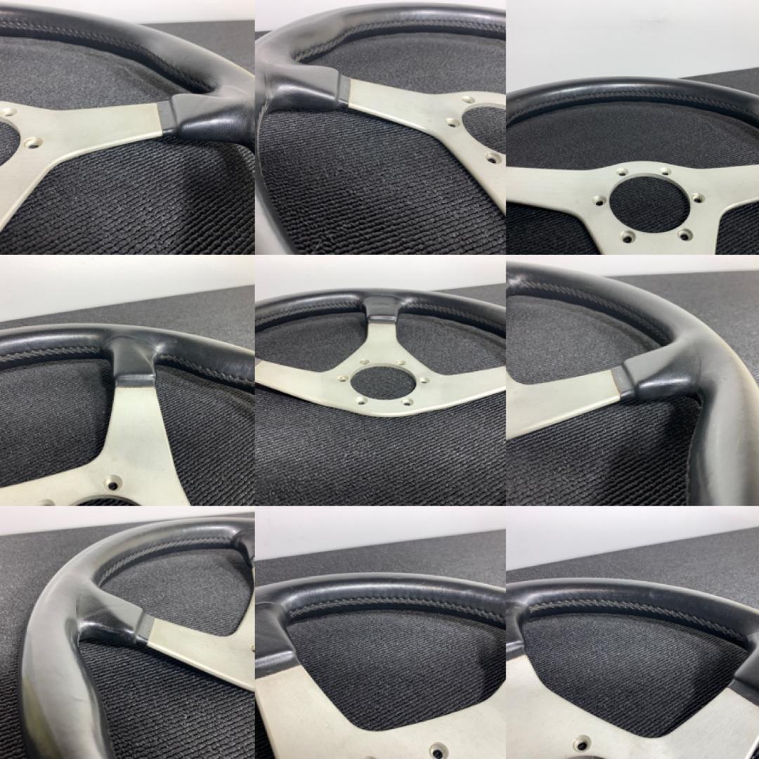 希少 ナルディ ガラ3 レザーステアリング 正規品 美品 新品ホーンボタン付