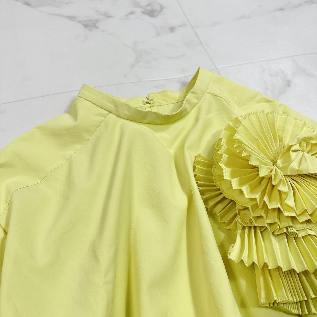 美品ᰔᩚBallsey ポリエステルタイプライター ボリュームブラウス