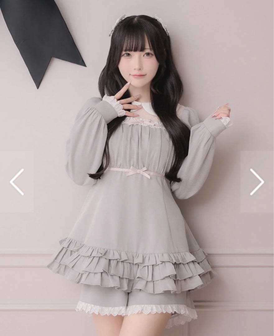 新品 pium ぴうむ チュール切り替えティアードセットアップ