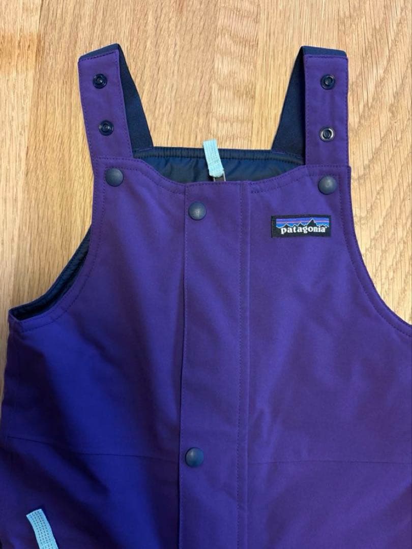 patagonia 子ども用スキーウェア パープル/ネイビー