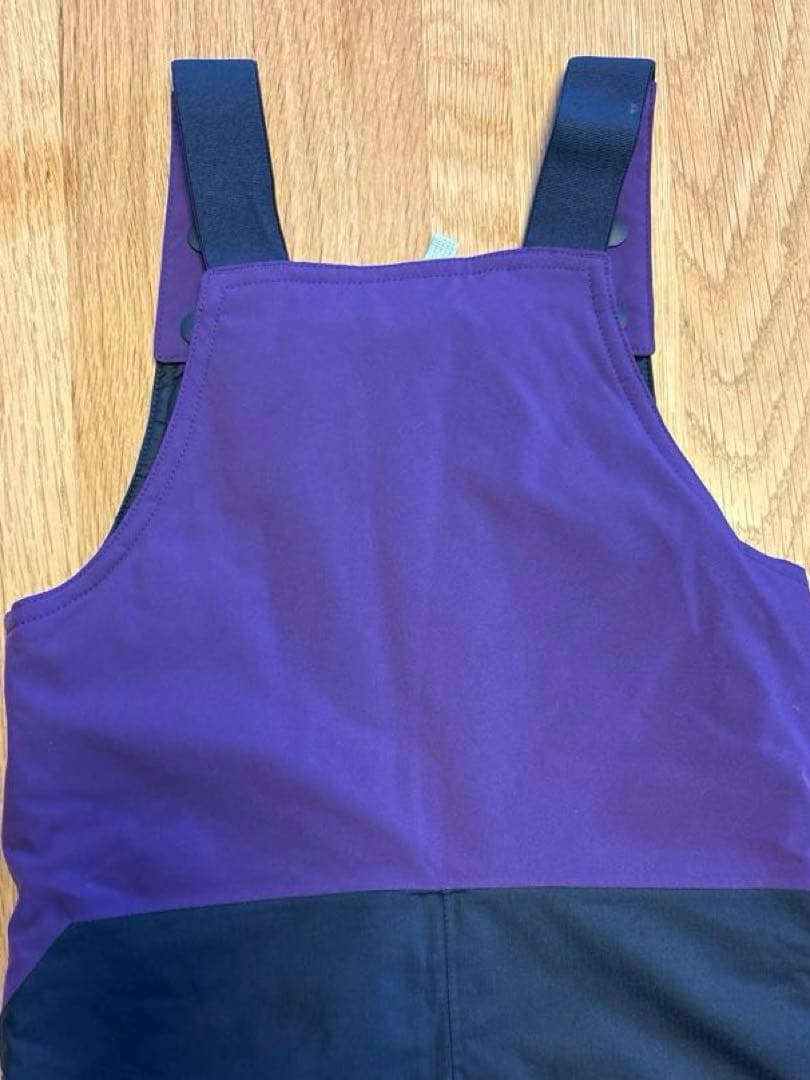 patagonia 子ども用スキーウェア パープル/ネイビー