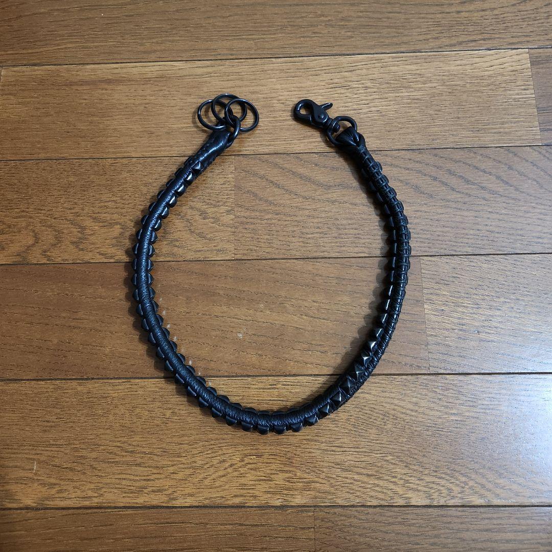 CALEE ブラックレザー ウォレットチェーン 箱付き