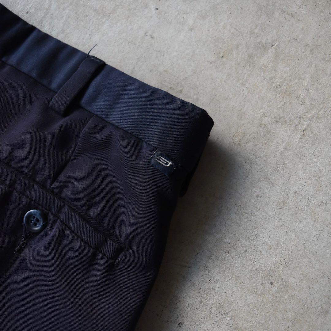 90s ドッカーズ dockers ツータック スラックスパンツ ネイビーw32