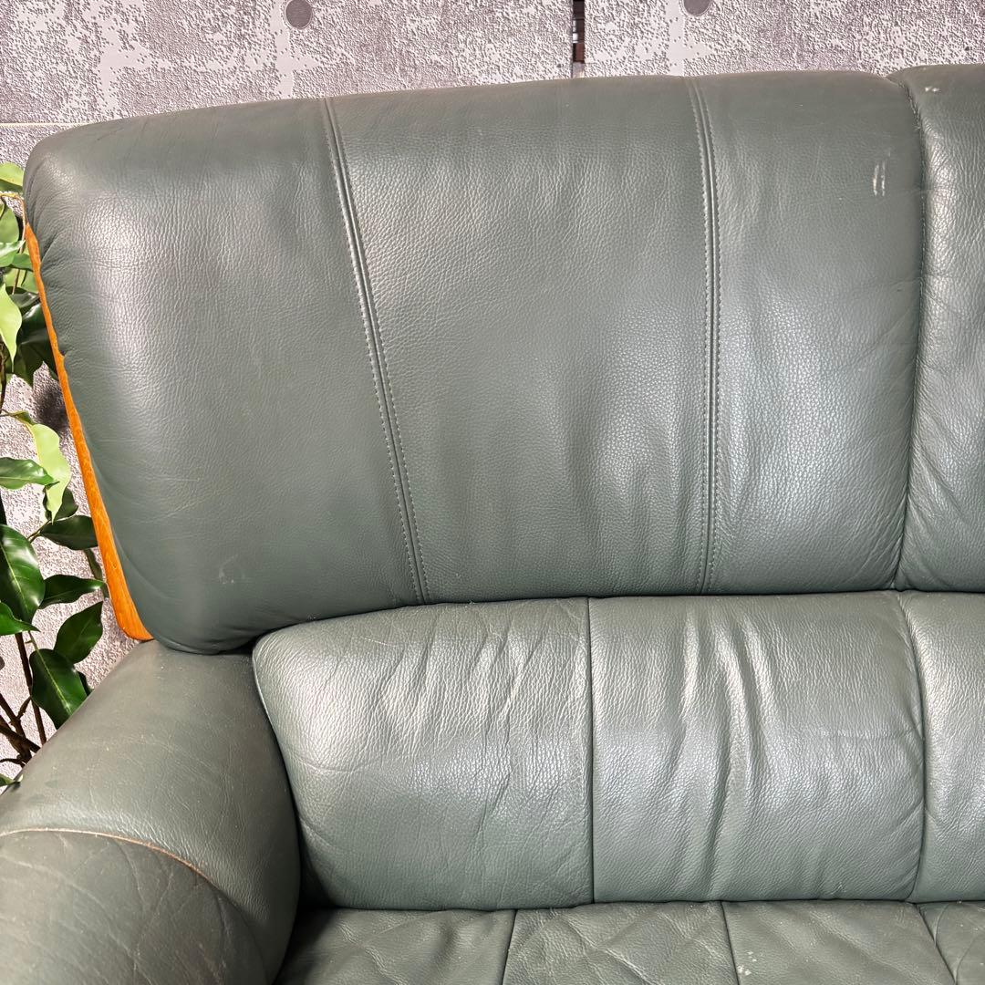 ꧁LNAX꧂3人掛けアームソファ 肘置き 肘掛け レザー 合成皮革 リビング