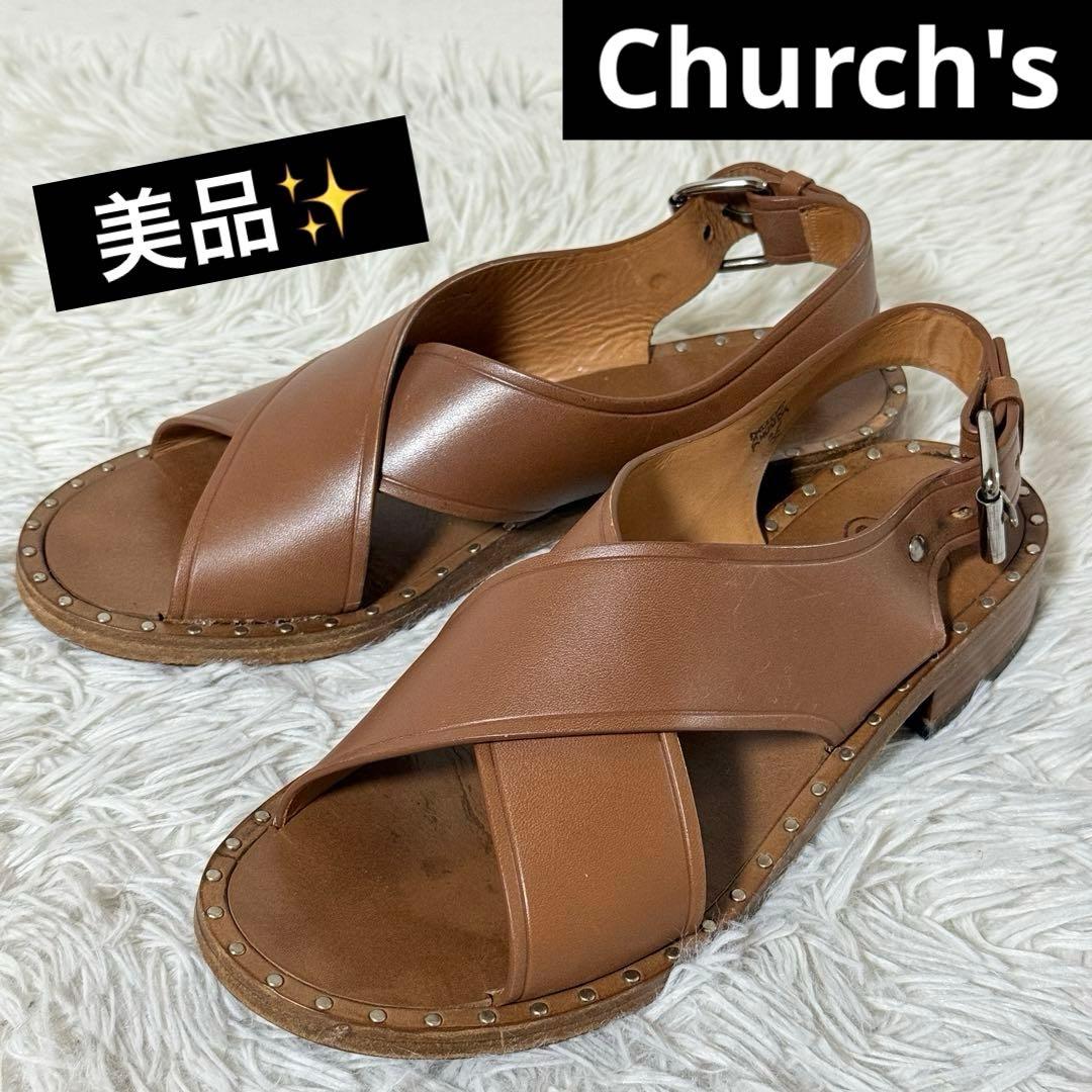 美品✨チャーチ　Rhonda プレステージ　カーフスキン　サンダル　36