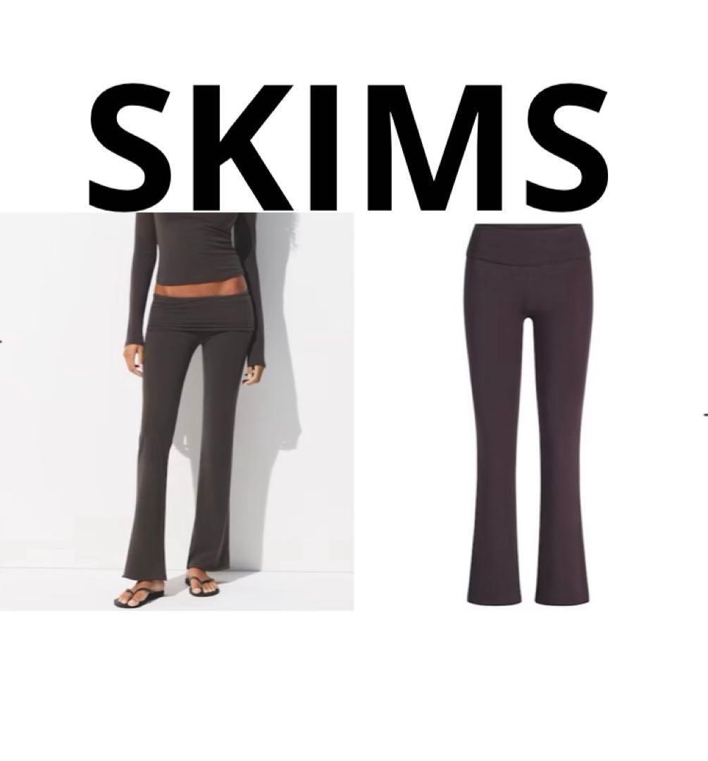 [完売品]着画有 SKIMS 限定色 フレアレギンス Ironブラウン