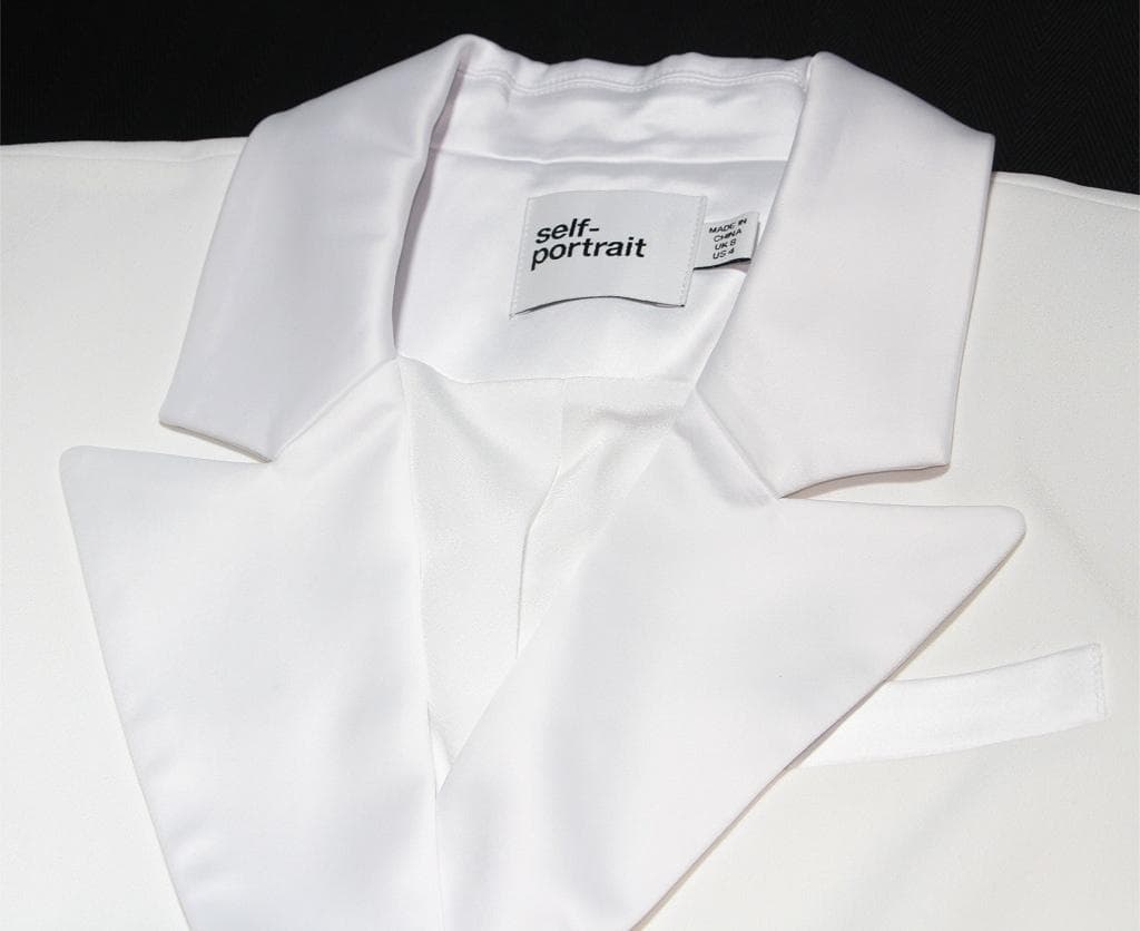 r*e様 セルフポートレイト ワンピース テーラードジャケット レース UK8