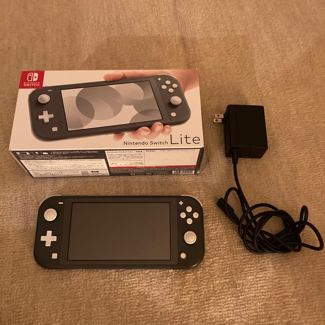 ゆうすけNintendo Switch Lite グレー 本体 充電器付き
