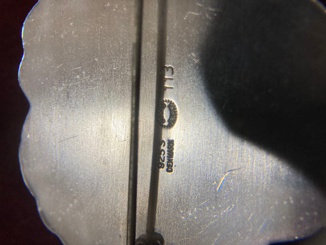 美品 ジョージジェンセン ブローチ フラワー 113 ヴィンテージ 925