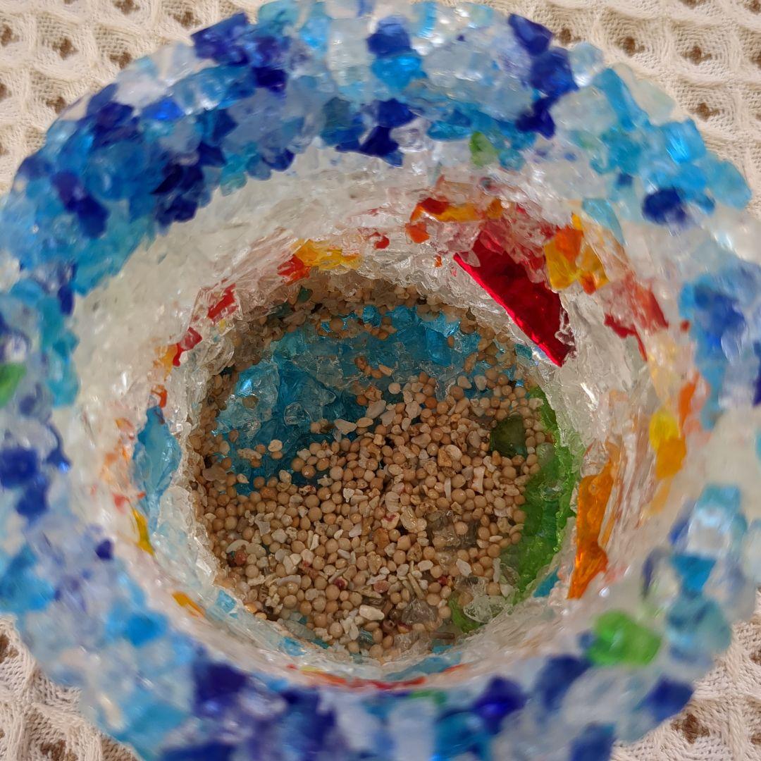 ガラス細工（沖縄の）サイズ（7.5cm×6.5cm）