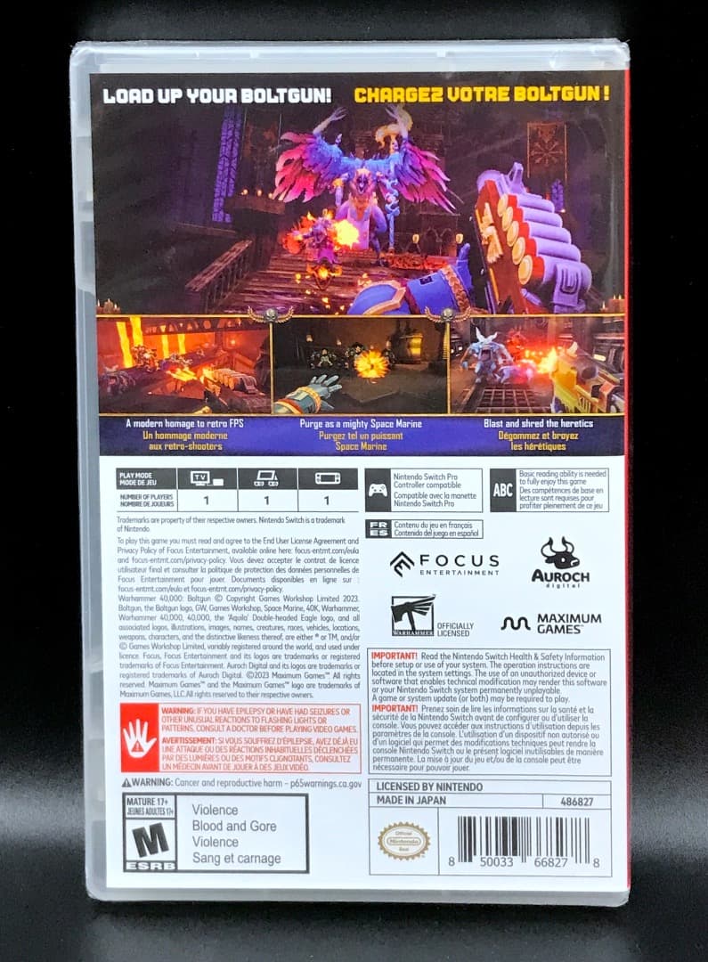 Warhammer 40,000: Boltgun 新品未開封 switch