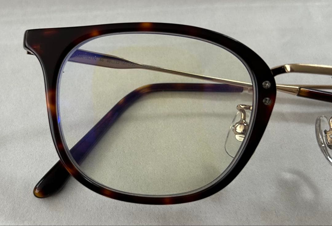 ジンズJINSブルーライトカット鼈甲めがね度入りメガネ眼鏡ベッコウべっ申レンズ