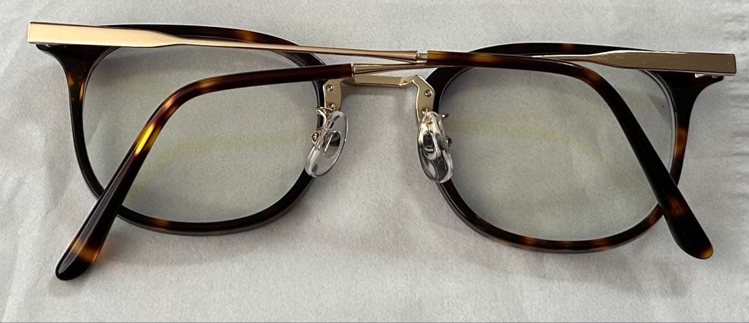 ジンズJINSブルーライトカット鼈甲めがね度入りメガネ眼鏡ベッコウべっ申レンズ