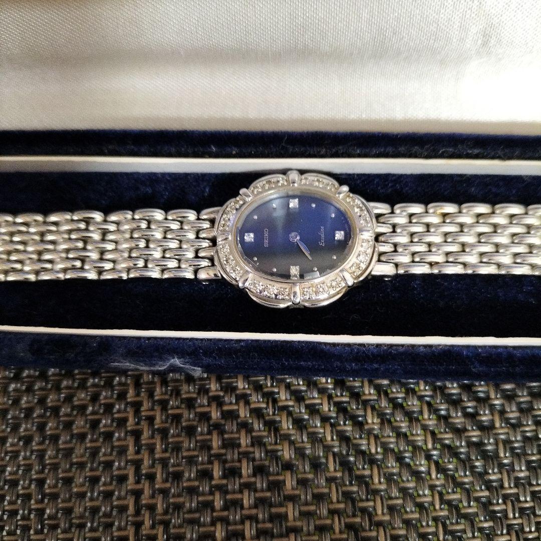 SEIKO　エクセリーヌ　ダイヤベゼルレデースファッション時計お値段落としました
