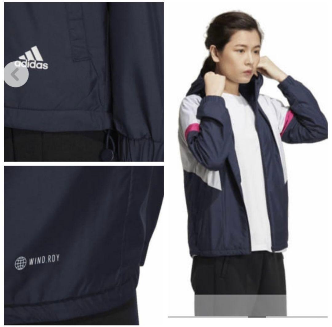 アディダス　裏起毛ウインドブレーカー上下　レディースM 新品未使用