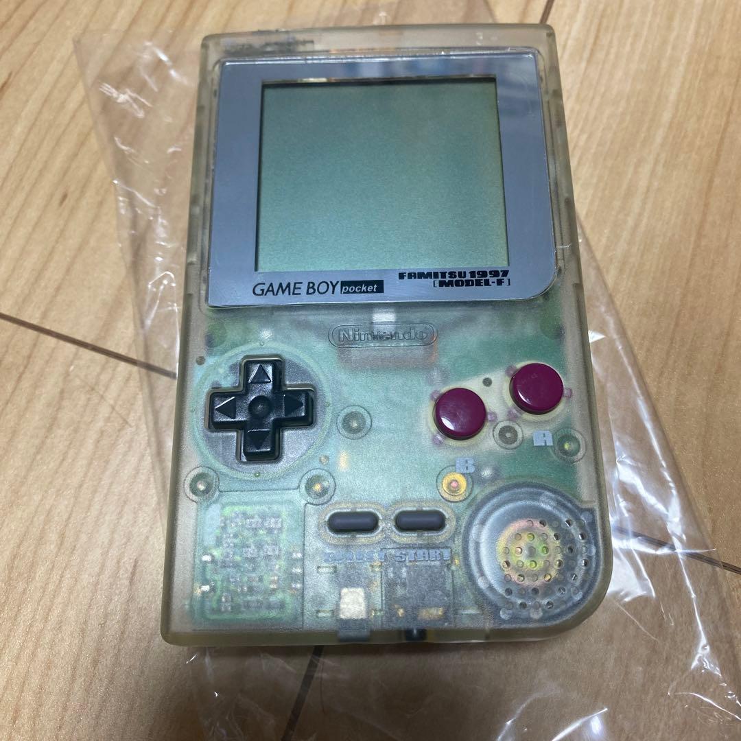 【画面傷なし美品】ゲームボーイポケット　ファミ通限定　スケルトン