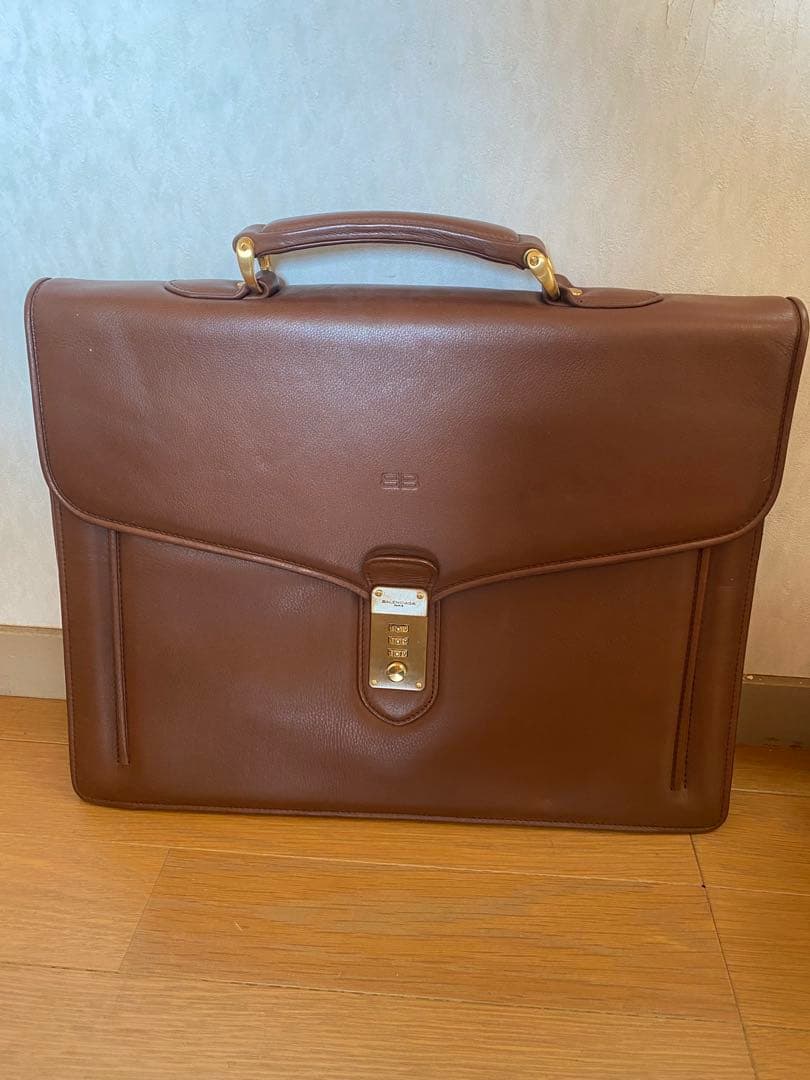 BALENCIAGA ブラウンビジネスバッグ